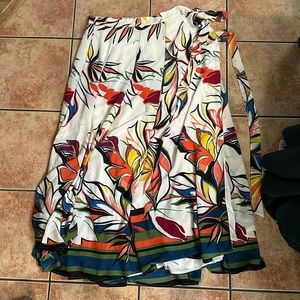 New york and company floral wrap skirt